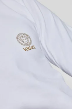Versace BIAŁY T-shirt z logo