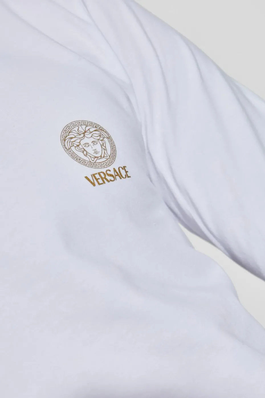 Versace BIAŁY T-shirt z logo