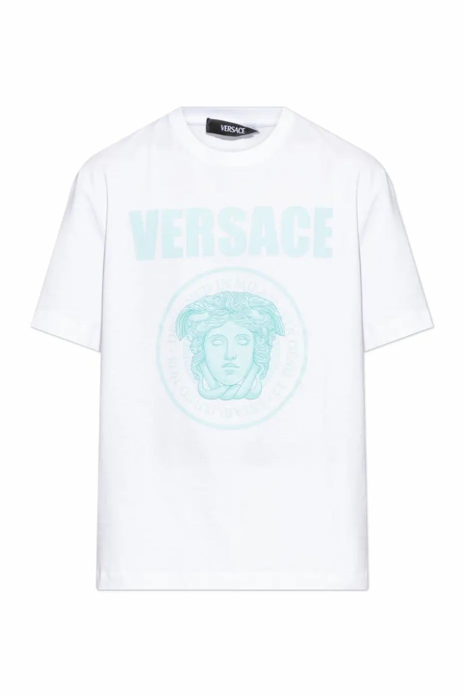 Versace BIAŁY T-shirt z nadrukiem
