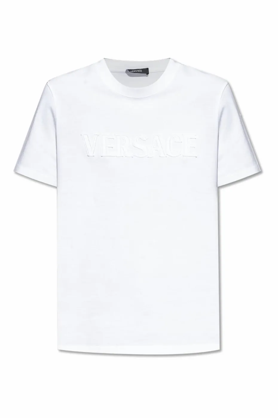 Versace BIAŁY T-shirt z wyszytym logo