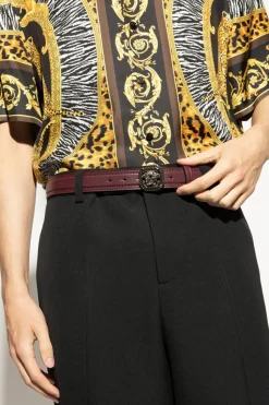 Versace BORDO Skórzany pasek