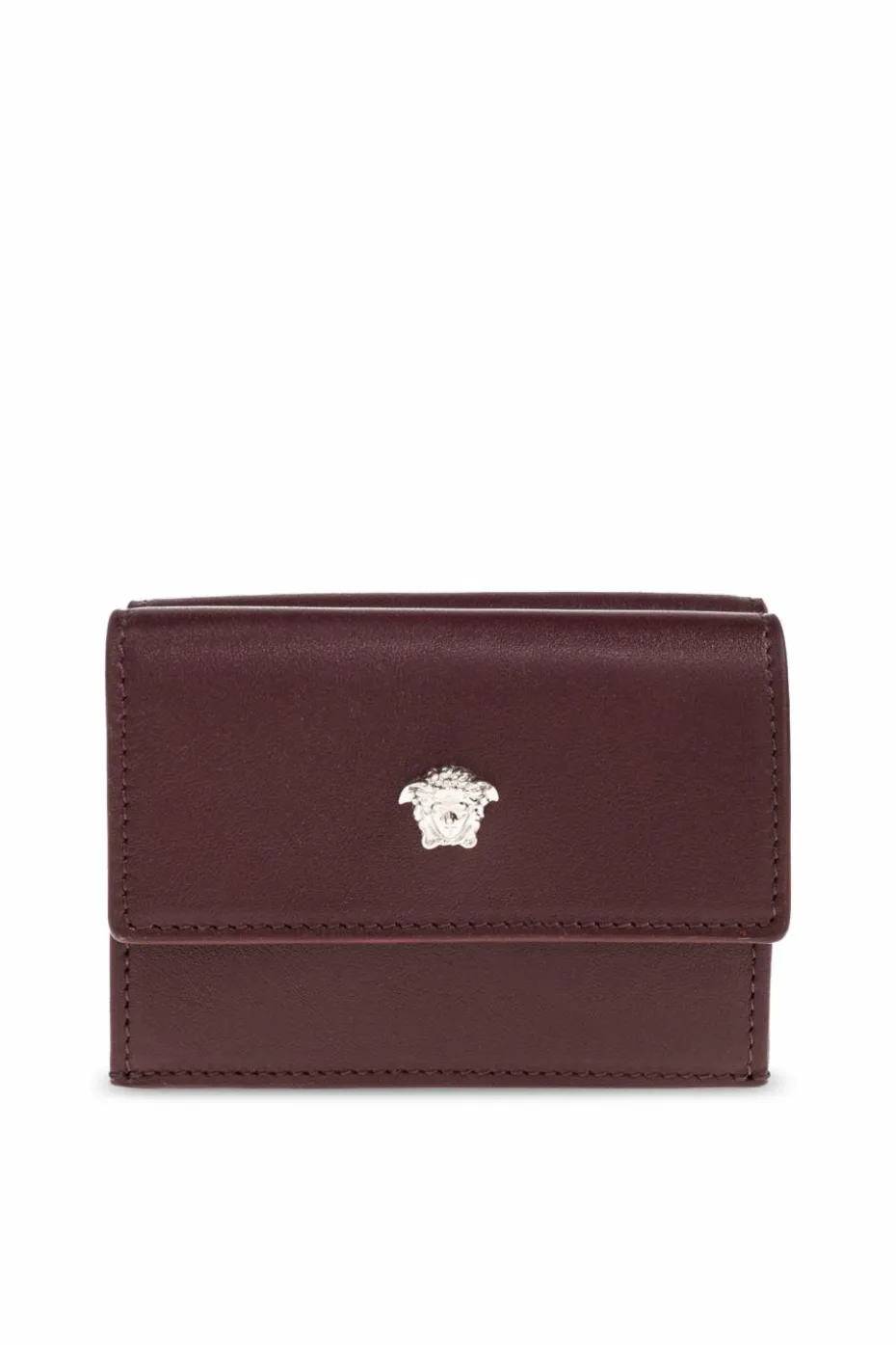Versace BORDO Skórzany portfel z głową Meduzy