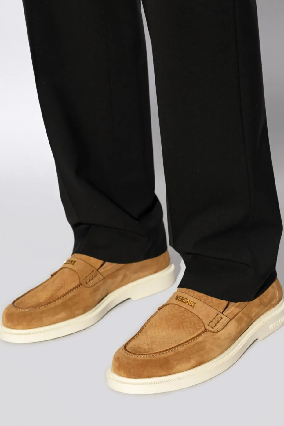 Versace BRĄZOWY Buty typu `loafers`