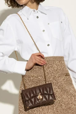Versace BRĄZOWY Torba na ramię `Kleio Mini`