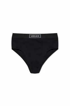 Versace CZARNY Bawełniane figi