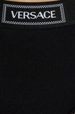 Versace CZARNY Bawełniane figi