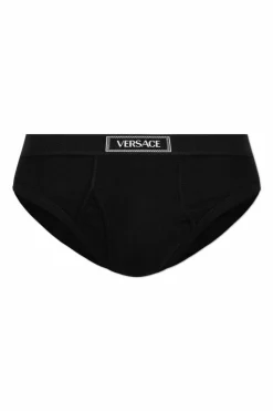 Versace CZARNY Bawełniane slipy