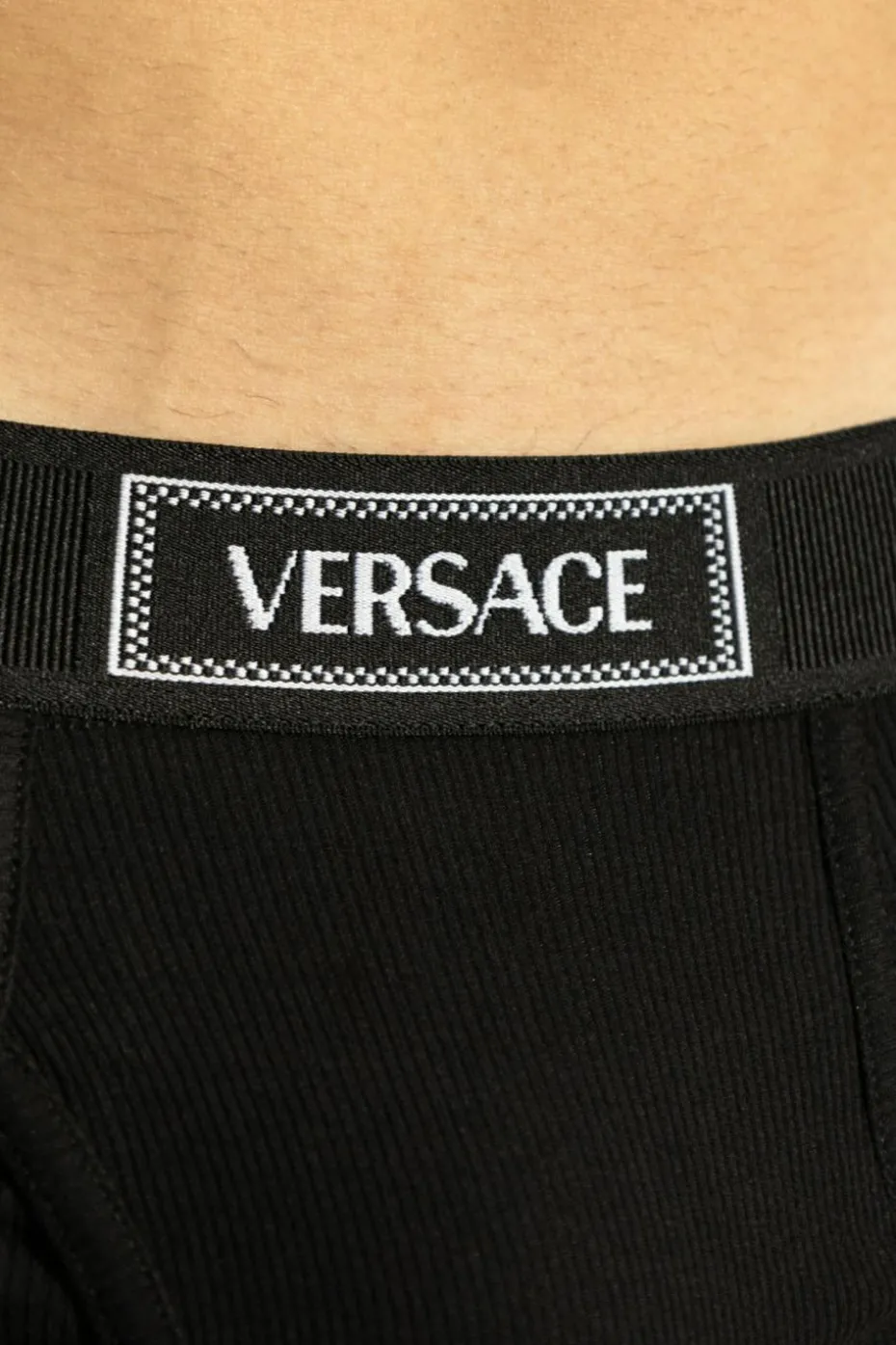 Versace CZARNY Bawełniane slipy