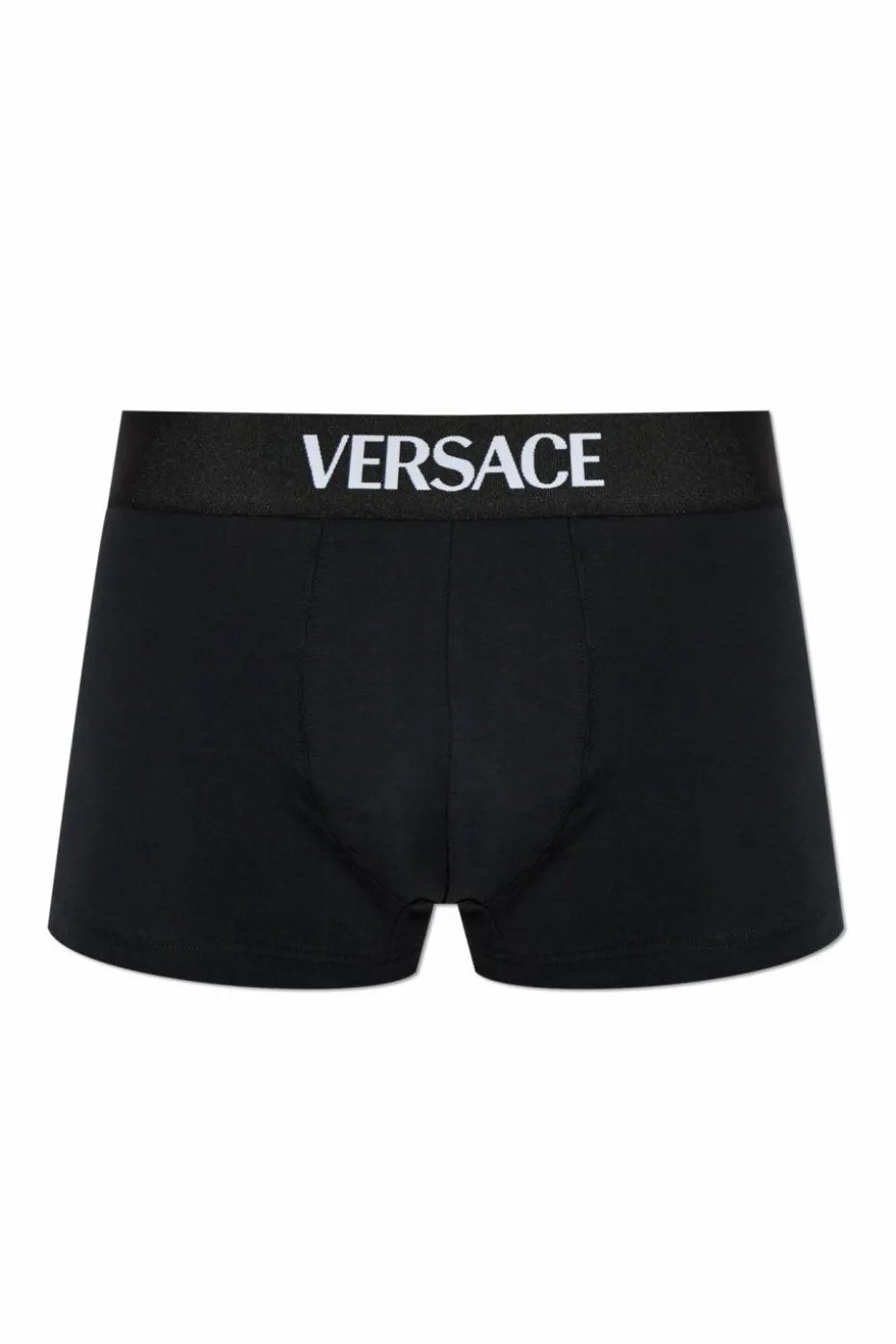 Versace CZARNY Bawełniane bokserki z logo