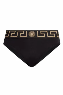 Versace CZARNY Bawełniane figi
