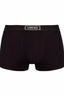 Versace CZARNY Bawełniane bokserki
