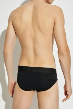 Versace CZARNY Bawełniane slipy z logo