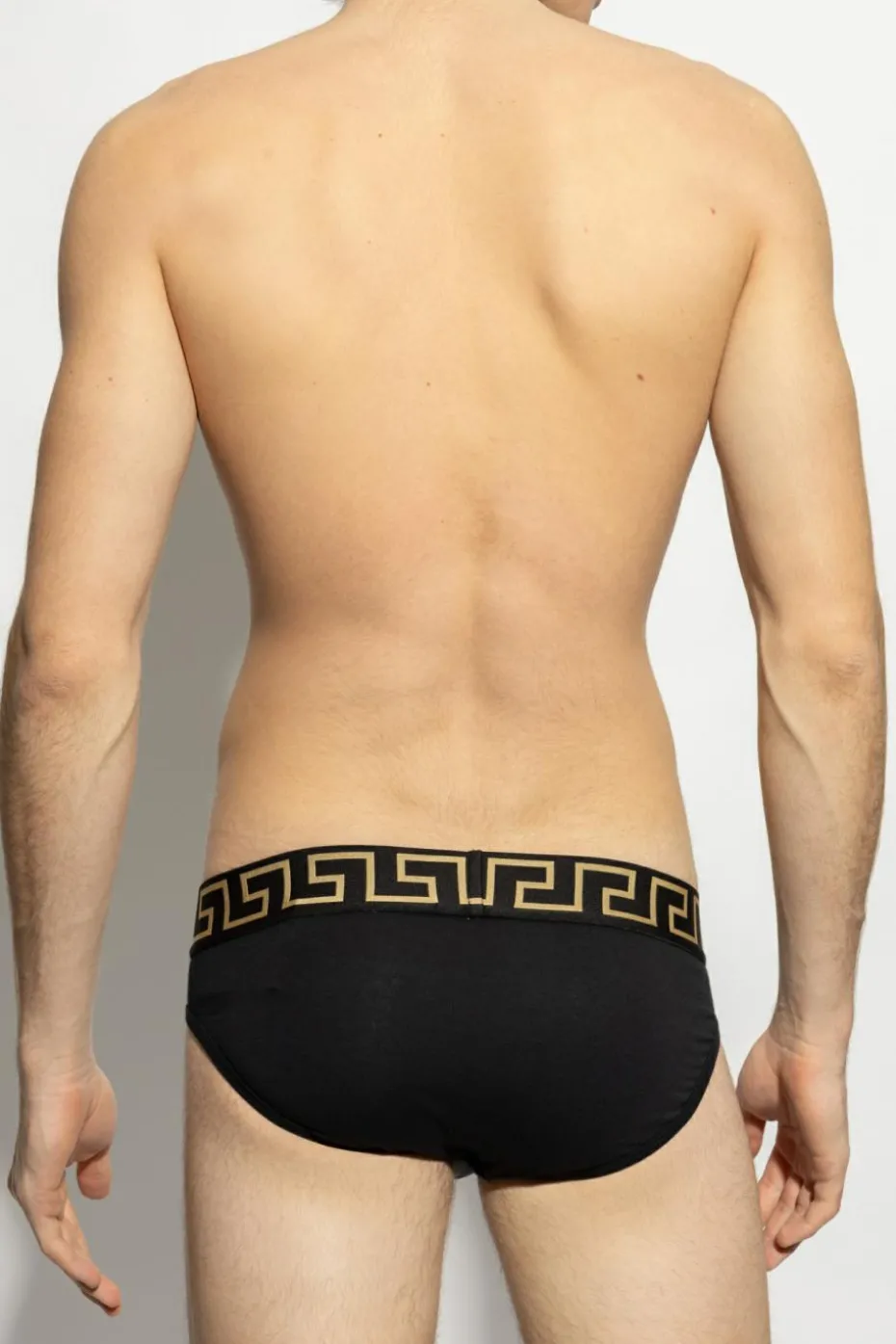 Versace CZARNY Bawełniane slipy