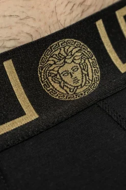 Versace CZARNY Bawełniane slipy