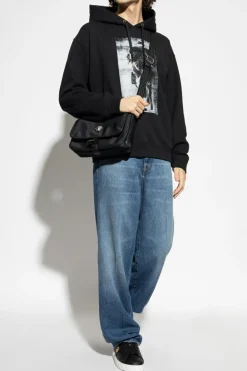 Versace CZARNY Bluza z kapturem