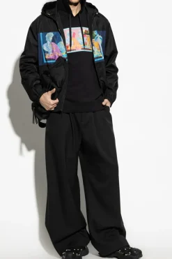 Versace CZARNY Bluza z kapturem