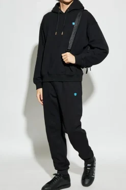 Versace CZARNY Bluza z kapturem