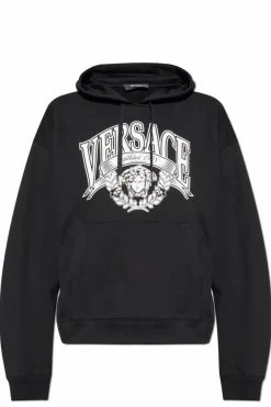 Versace CZARNY Bluza z nadrukiem