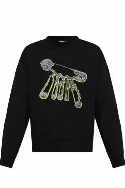 Versace CZARNY Bluza z nadrukiem