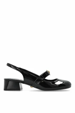 Versace CZARNY Buty na obcasie ‘Gianni Ribbon’