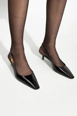 Versace CZARNY Buty na obcasie z głową Meduzy