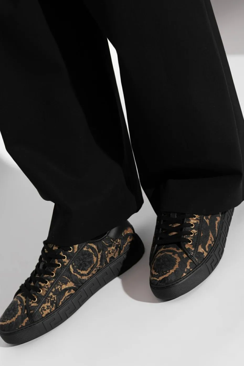 Versace CZARNY Buty sportowe z logo