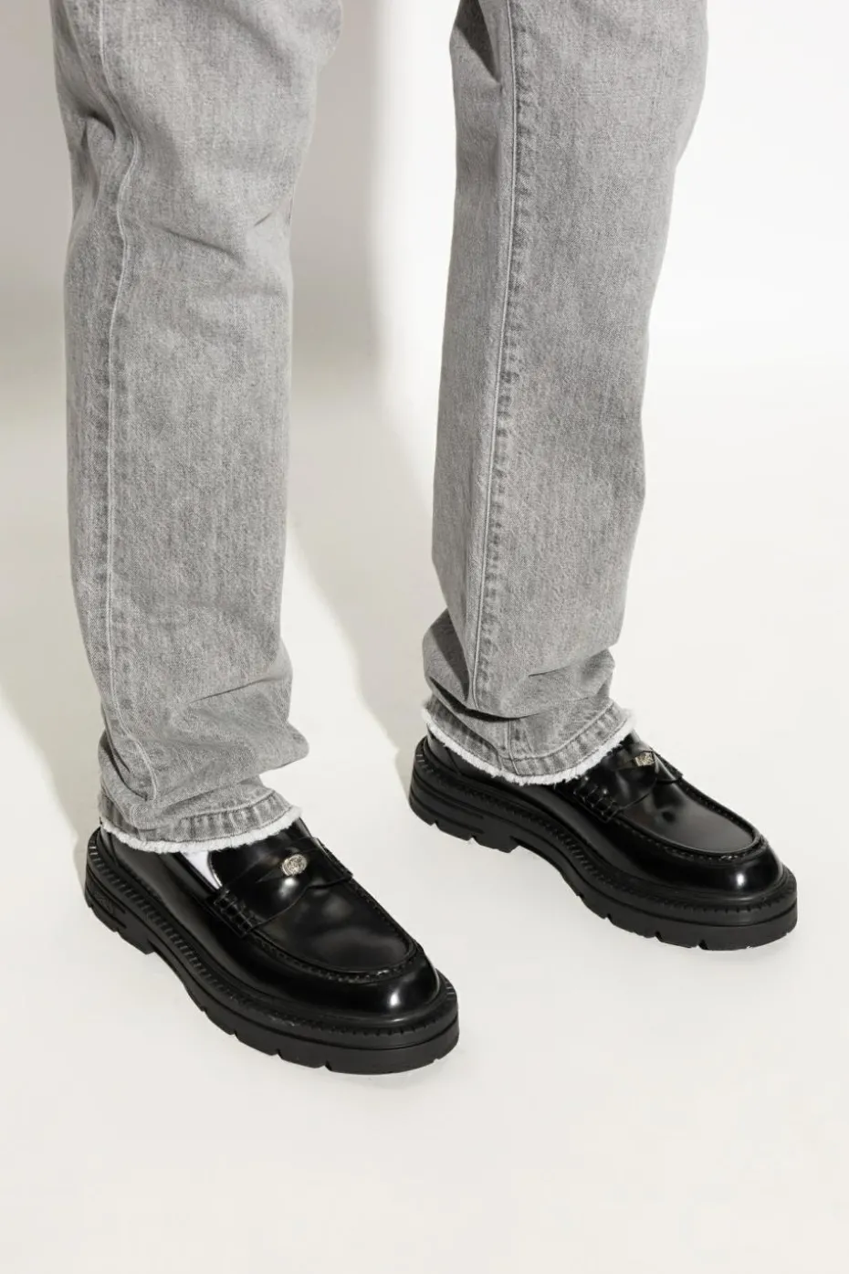 Versace CZARNY Buty typu `loafers`