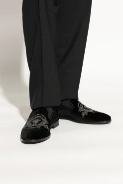 Versace CZARNY Buty typu ‘loafers’