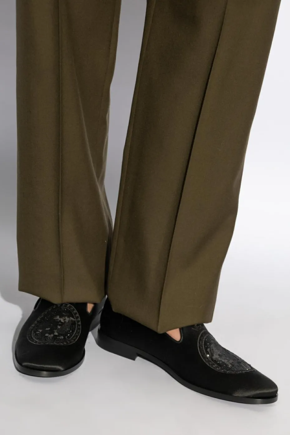 Versace CZARNY Buty typu `loafers`