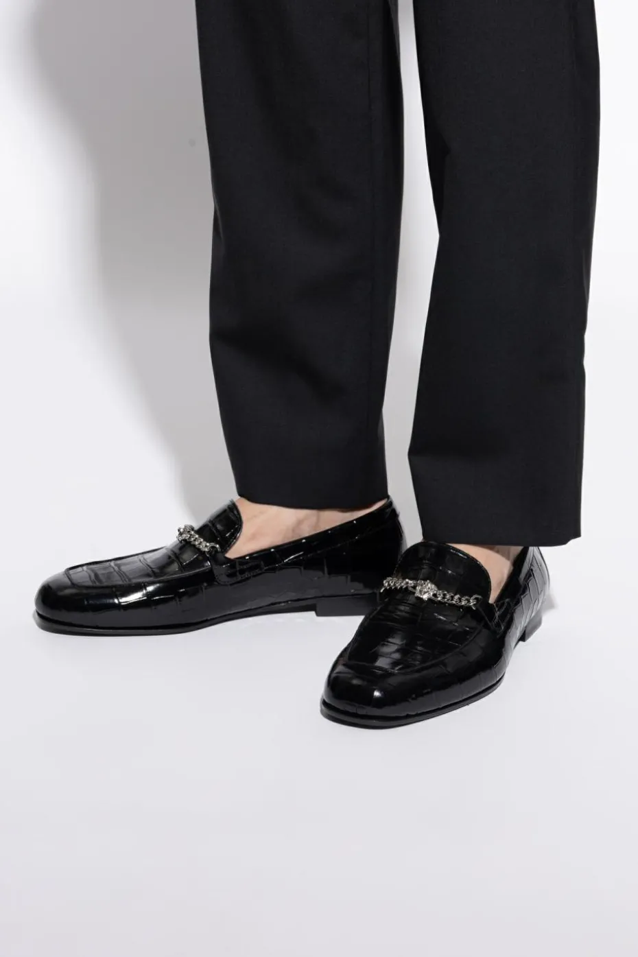 Versace CZARNY Buty typu `loafers`