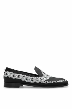 Versace CZARNY Buty z nadrukiem
