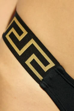 Versace CZARNY Dół od kostiumu kąpielowego