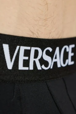 Versace CZARNY Dwupak bawełnianych slipów