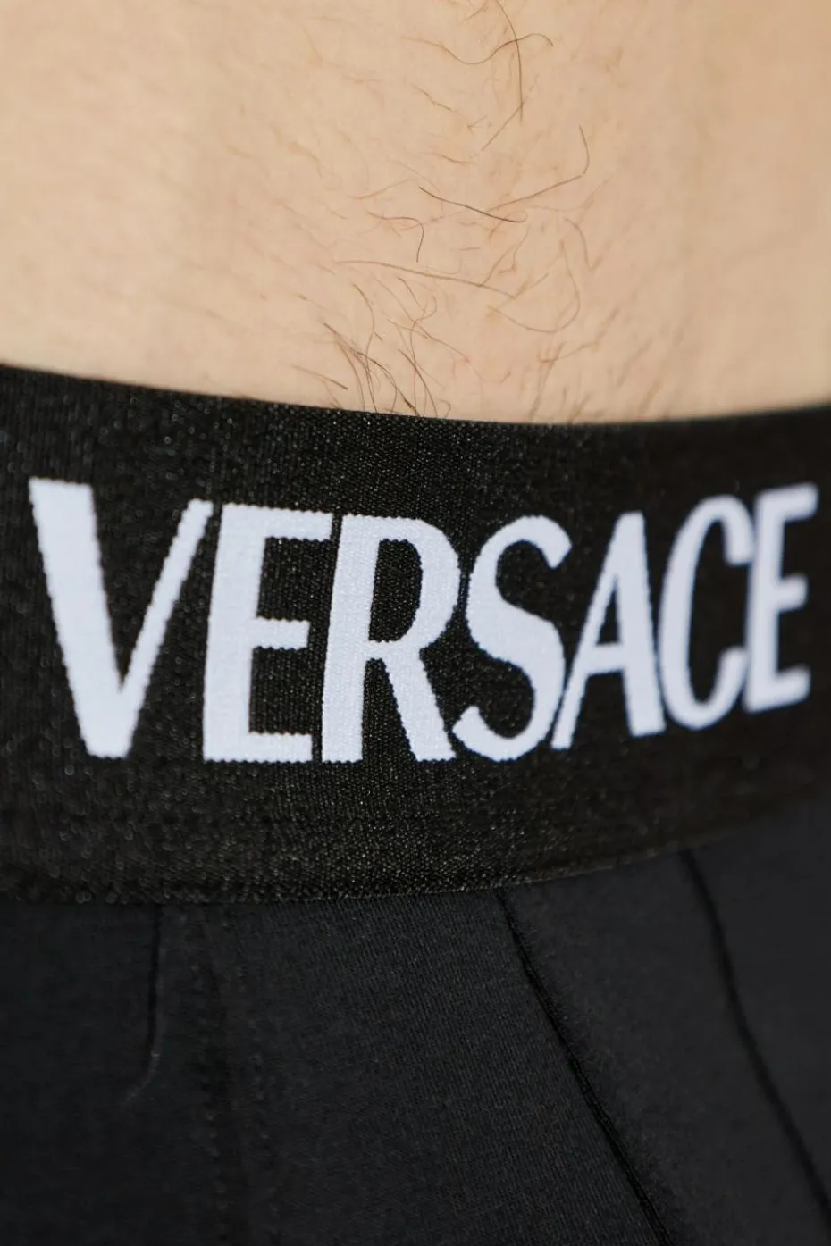 Versace CZARNY Dwupak bawełnianych slipów