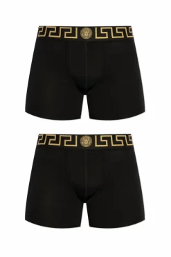 Versace CZARNY Dwupak bokserek