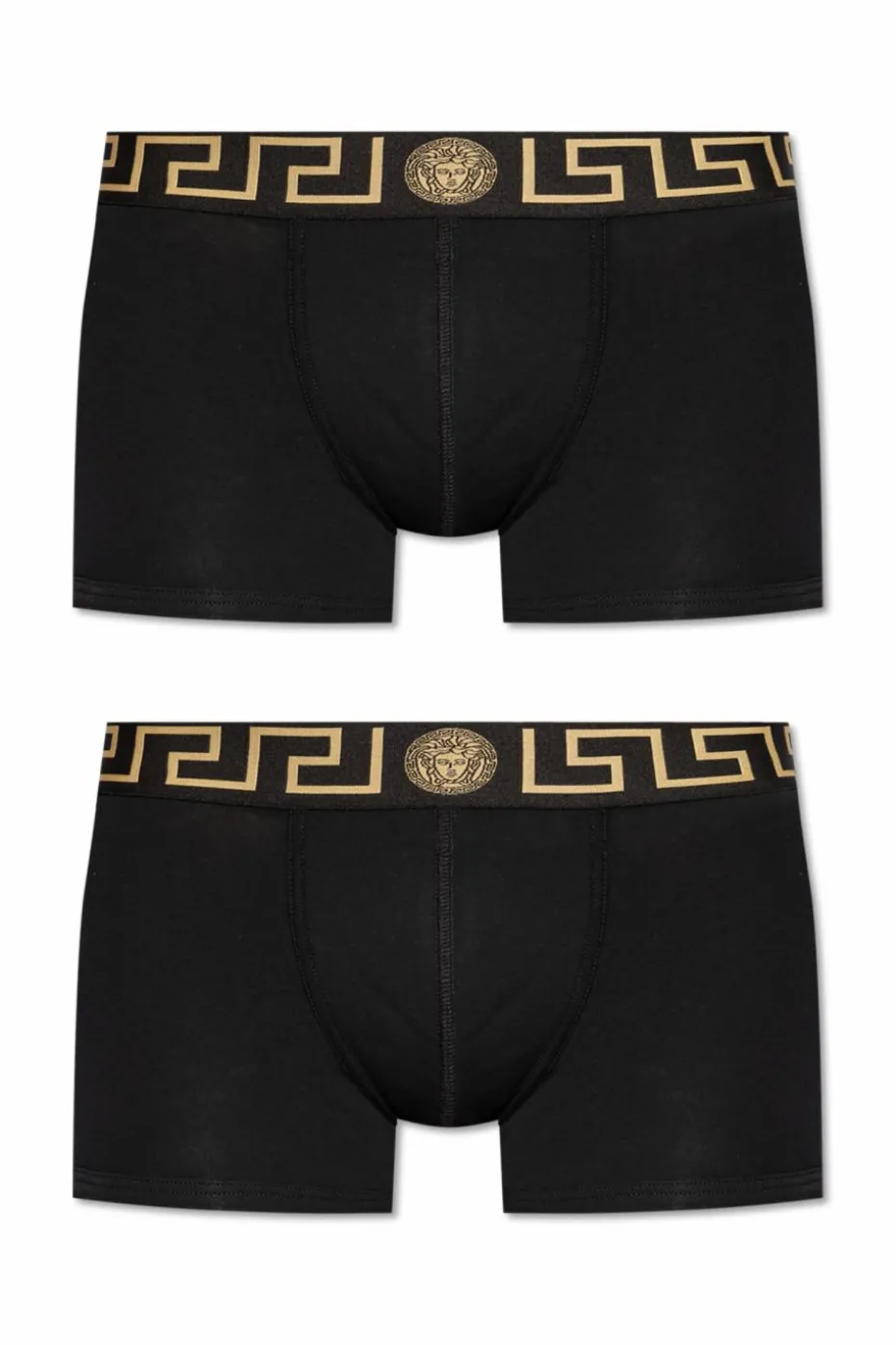 Versace CZARNY Dwupak bokserek z logo