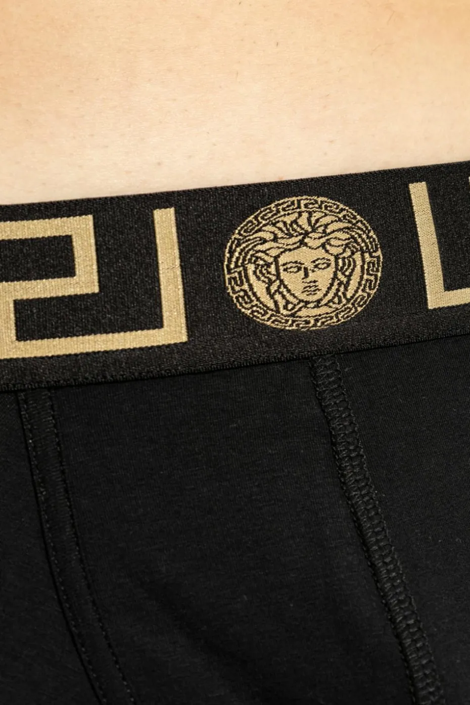 Versace CZARNY Dwupak bokserek z logo