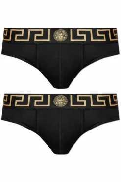Versace CZARNY Dwupak slipów