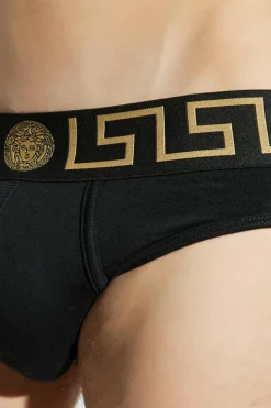 Versace CZARNY Dwupak slipów