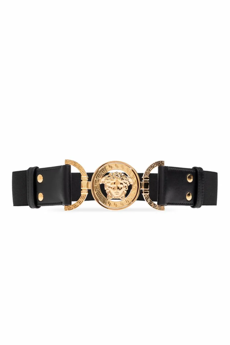 Versace CZARNY Elastyczny pasek