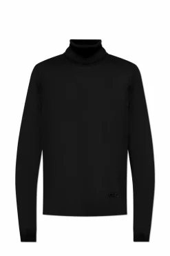 Versace CZARNY Golf z logo