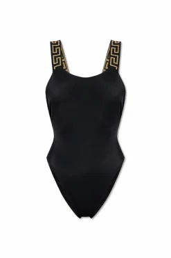 Versace CZARNY Jednoczęściowy kostium kąpielowy