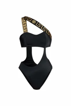Versace CZARNY Jednoczęściowy kostium kąpielowy