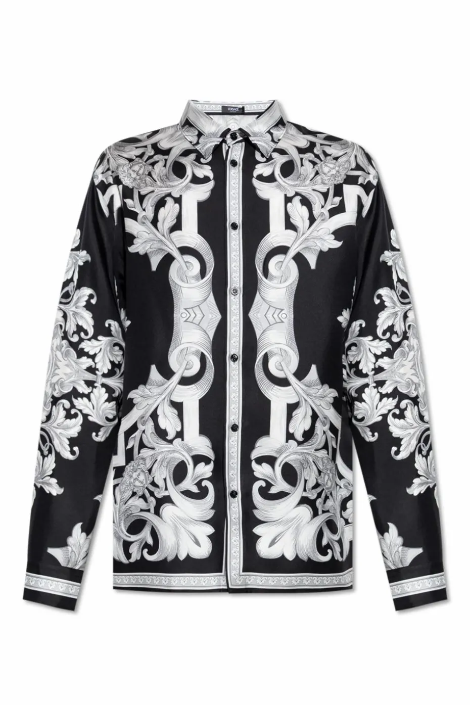Versace CZARNY Jedwabna koszula