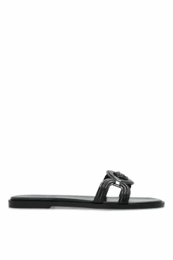 Versace CZARNY Klapki `Medusa `95`