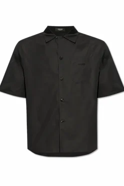 Versace CZARNY Koszula z logo