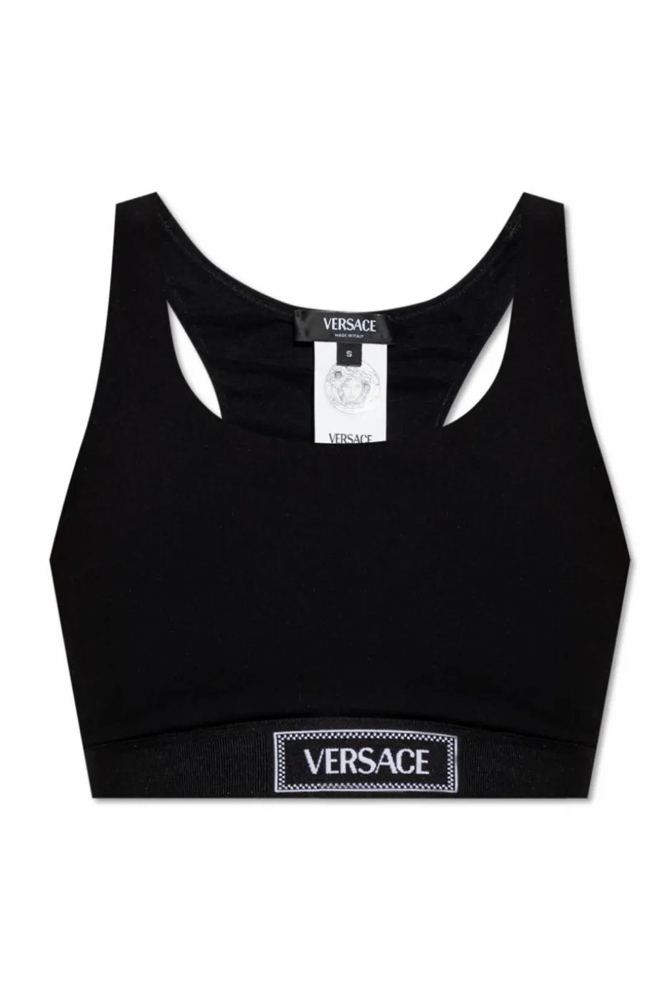 Versace CZARNY Krótki top