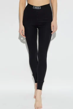Versace CZARNY Legginsy bieliźniane