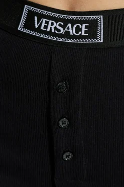 Versace CZARNY Legginsy bieliźniane