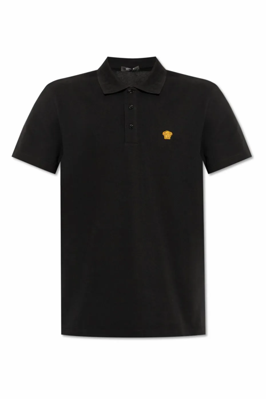 Versace CZARNY Polo z logo